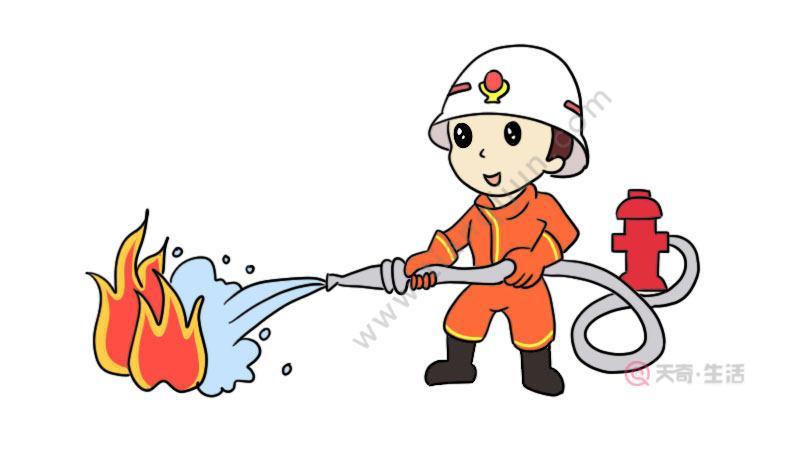 消防人員簡(jiǎn)筆畫有顏色