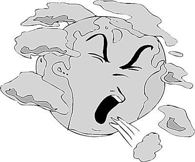 地球的簡(jiǎn)筆畫受污染