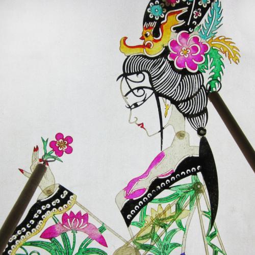 皮影簡(jiǎn)筆畫彩色