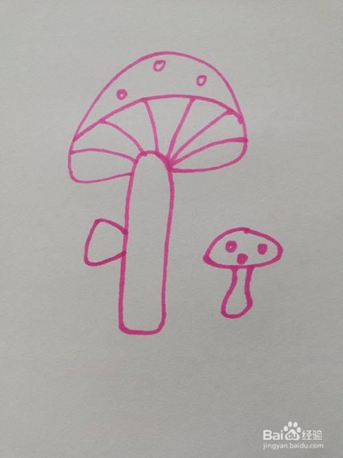 斷了的蘑菇傘簡(jiǎn)筆畫