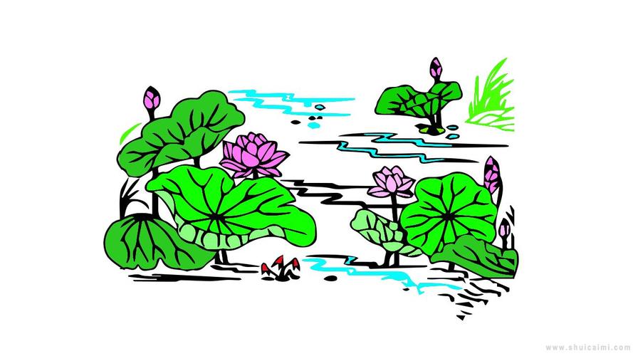 古代荷花橋簡(jiǎn)筆畫